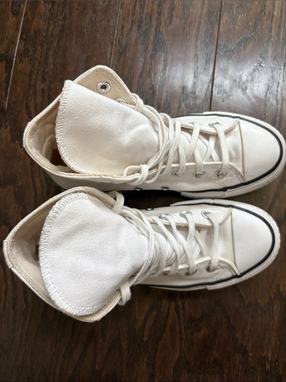Converse High-Top Canvas Sneakers in White